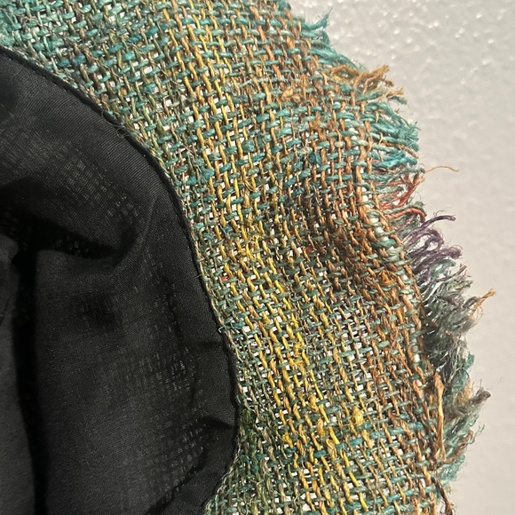 Woven Fringed Hemp Bucket Hat - Picture 11 of 14